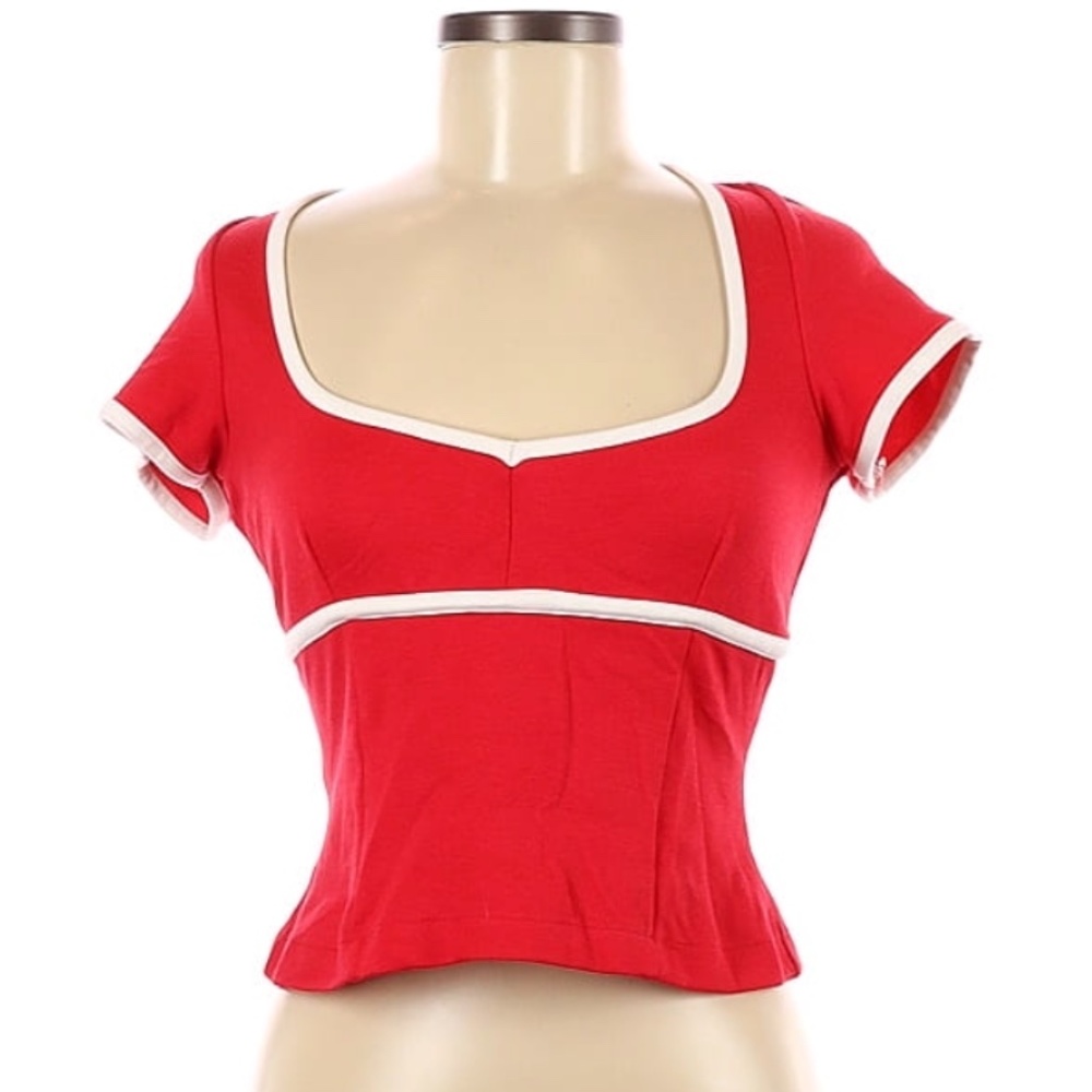 Maeve Short Sleeve Blouse Size M